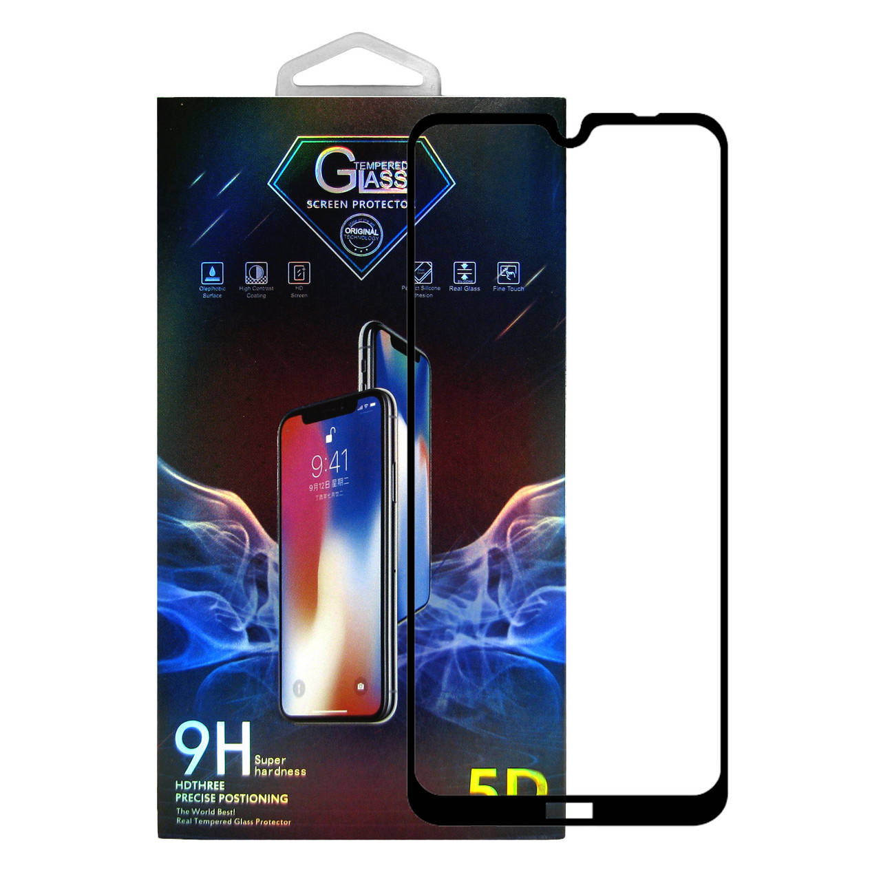 

Защитное стекло Premium Glass 5D Full Glue для Xiaomi Redmi Note 8T Black, Черный