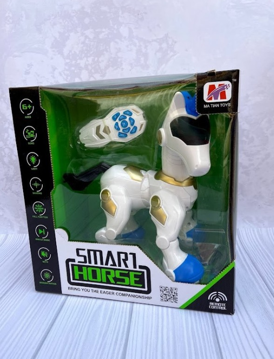 

Интерактивная игрушка-робот Единорог Smart Horse на радиоуправлении 7706, Белый