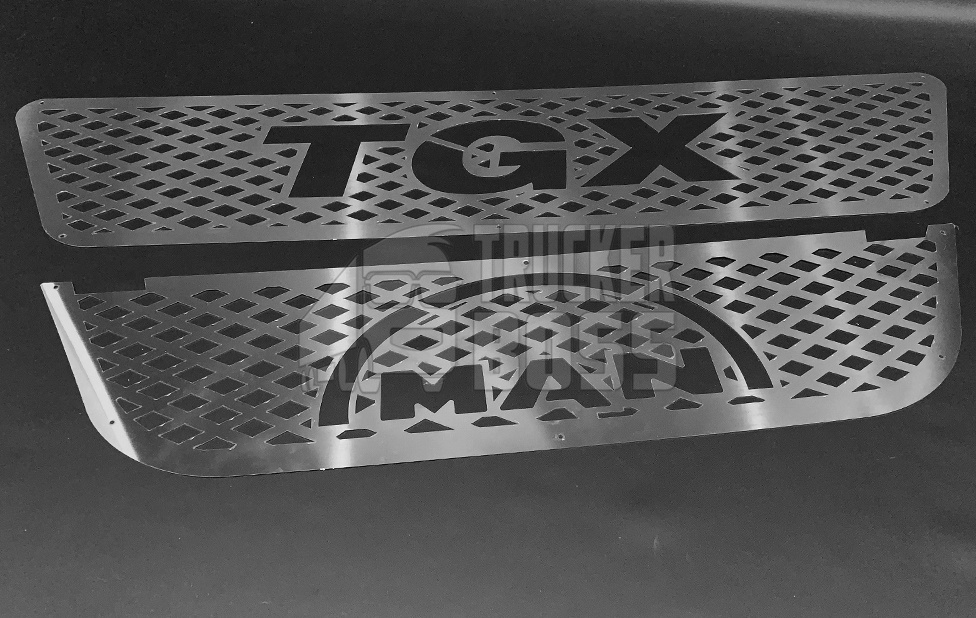 

Накладки на переднюю решетку MAN TGX из нержавейки