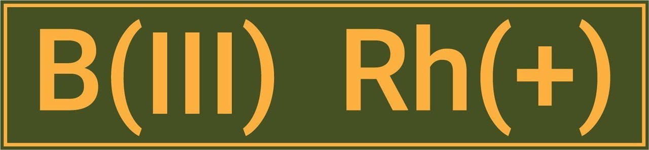 

Шевроны вышевка B ( III ) Rh + 13*3 см