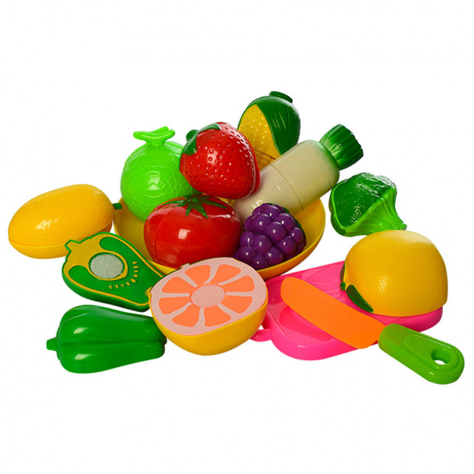 

Игрушечные овощи и фрукты с досточкой 2018AC продукты делятся пополам