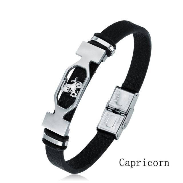 

Браслет кожаный «Знак зодиака» Козерог, Capricornus (с 21 декабря - 19 января)