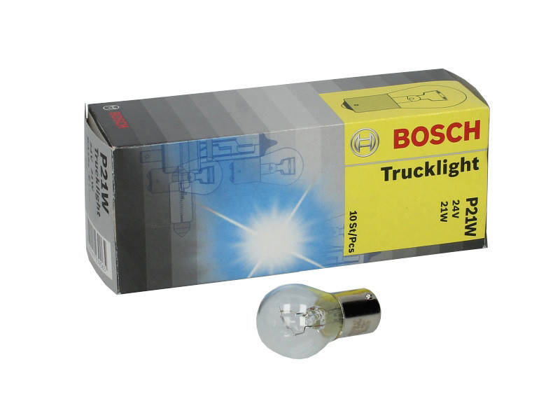 

Лампа накаливания Bosch 24V P21W24V 21W BA15s 1987302501