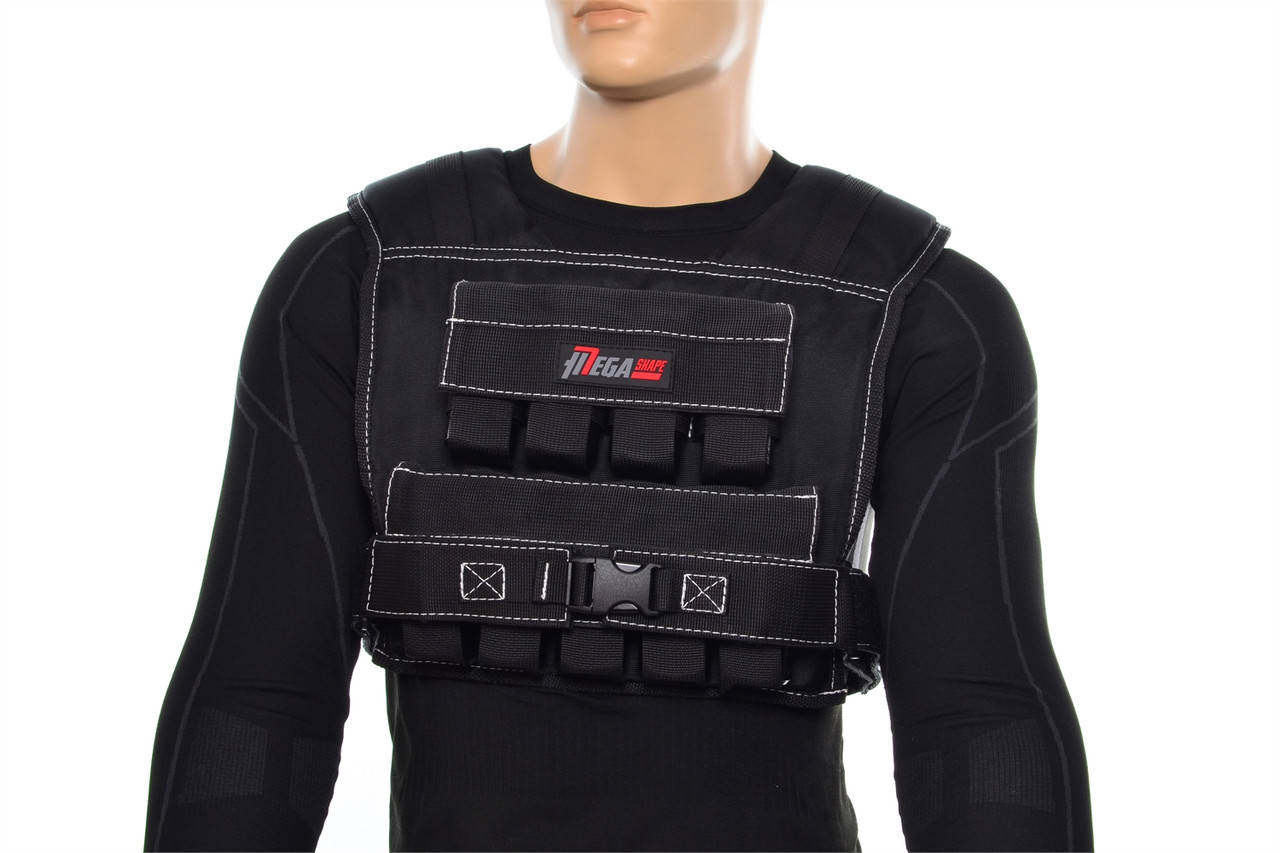 

Жилет-утяжелитель для занятий спортом MegaShape 20 кг, черный