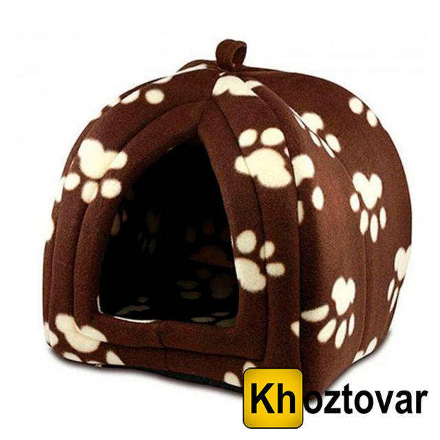 

Мягкий домик Pet Hut для собак и кошек Коричневый