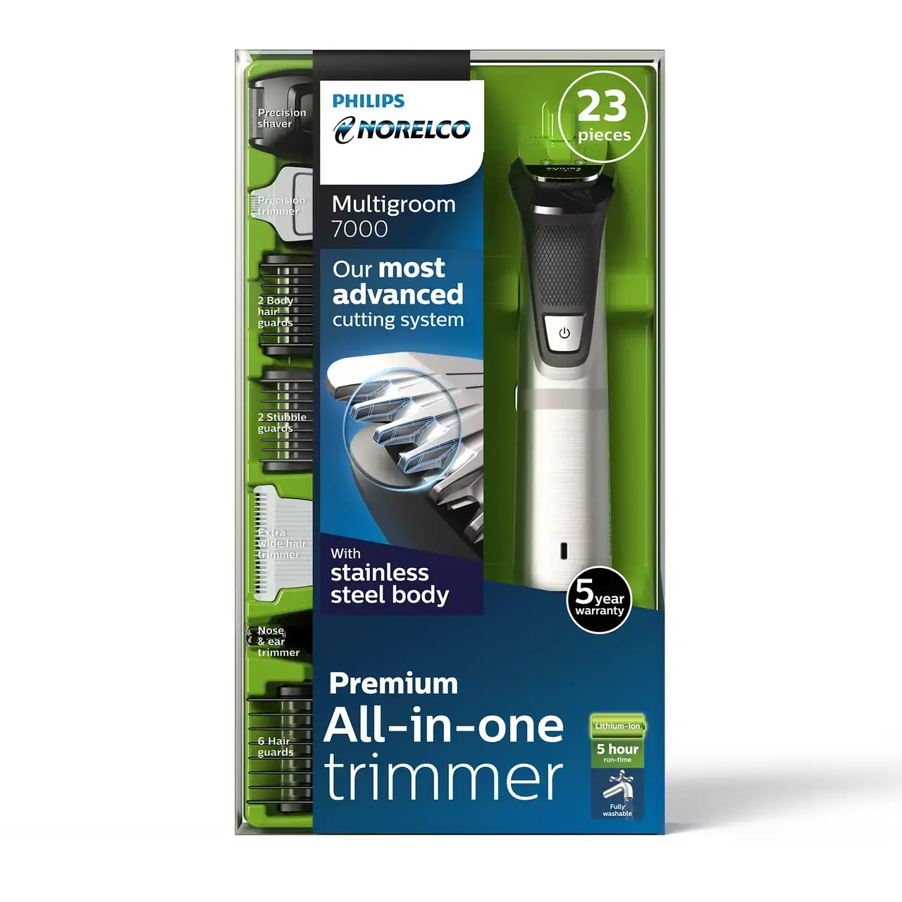 

Универсальный триммер PHILIPS Multigroom Series 7000 MG7750/49 23в1