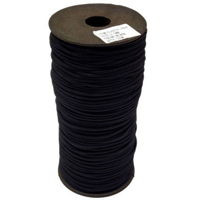 

2,5 мм Резинка круглая (шляпная) черная 100 ярд. (СИНДТЕКС-0281)