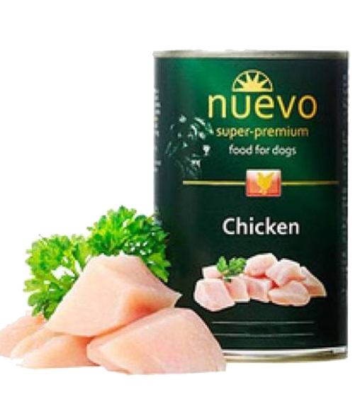 

Nuevo Dog Adult 800 г - консерва для собак (курица)