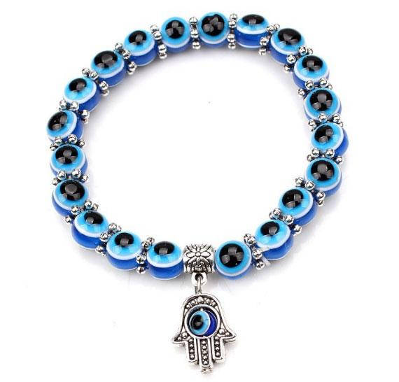 

Женский браслет от сглаза с подвеской Hamsa