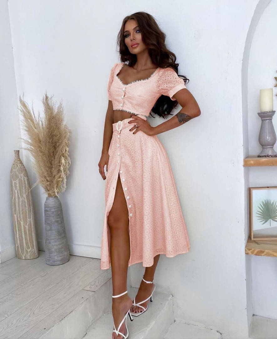 

Женский Юбочный Костюм прошва