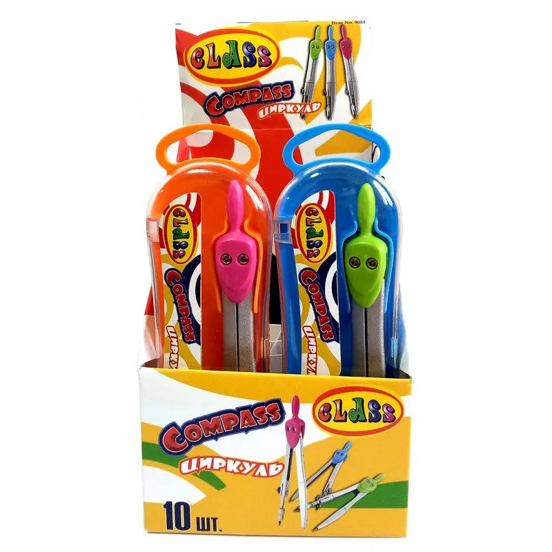 

Циркуль металевий CLASS 9021 з комплектом грифеля, Серый