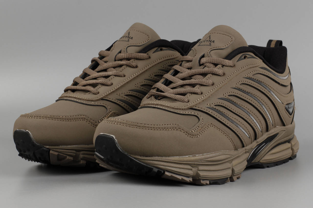 

Кроссовки зимние мужские хаки на флисе Royyna 015T-6 Ройна Бона Bona Размеры 41 42 43 44 45 46