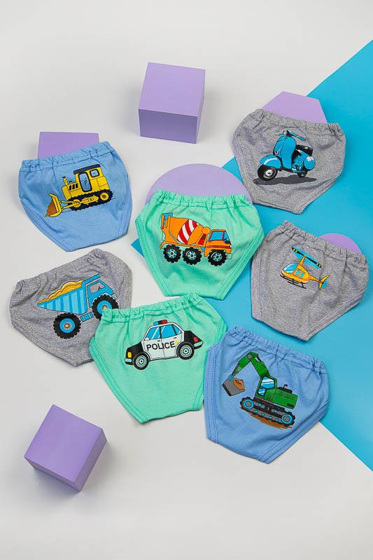 

Набор трусов для мальчика (7 шт), Разные цвета