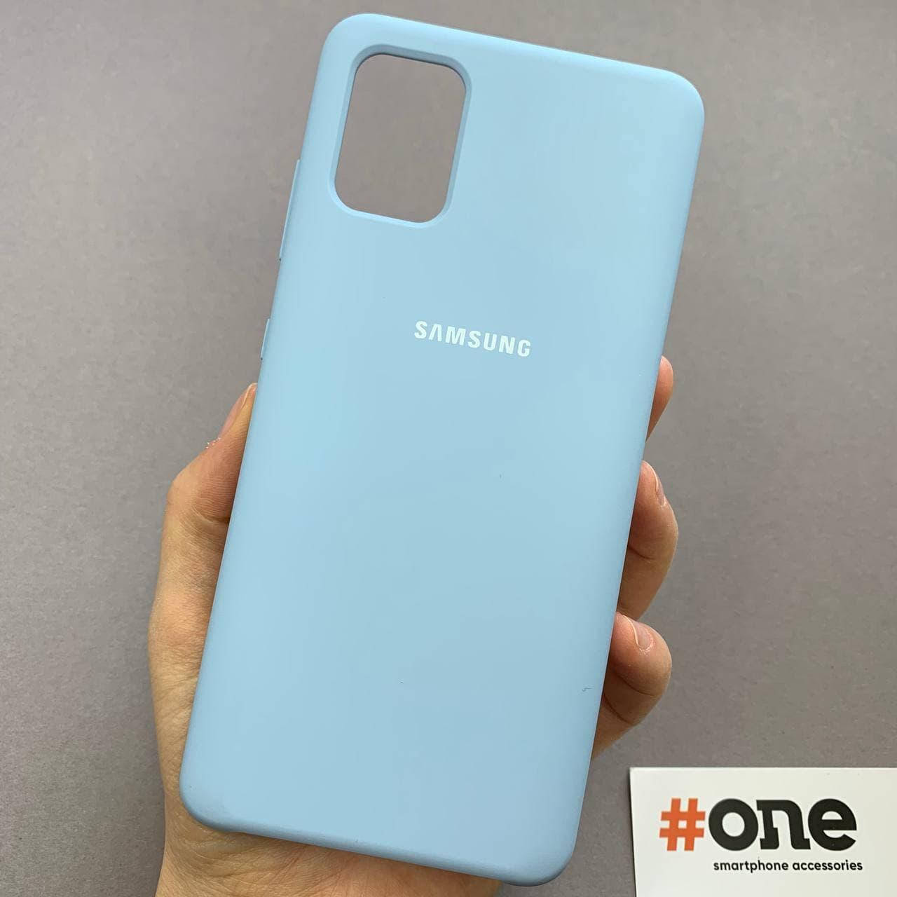 

Чехол для Samsung Galaxy A51 с микрофиброй с высокими бортиками чехол на телефон самсунг а51 лилак голубой SSD