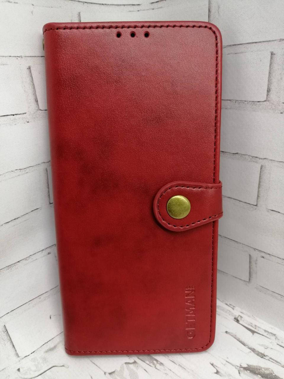 

Чехол книжка для Tecno Spark 7 Getman red, Черный