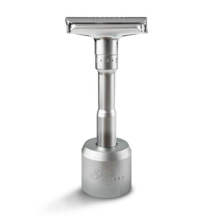 

Бритва Т-подібна Shaving Factory Аdjustable Safety Razor with stand