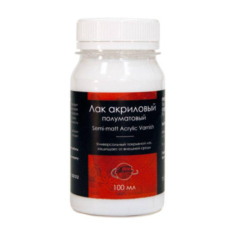

Лак акриловый полуматовый, 100 мл, ТАИР