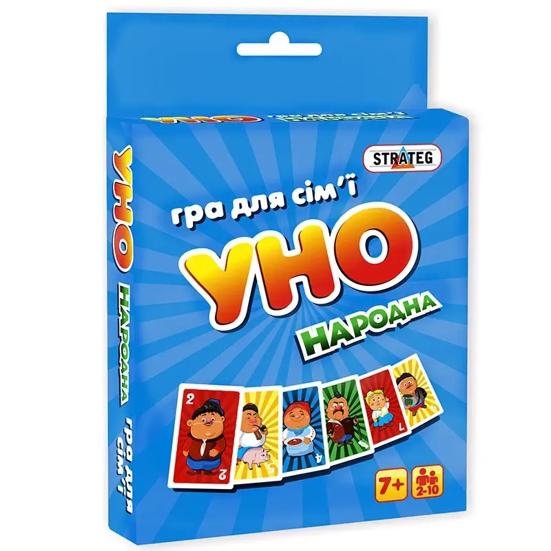 

Настольная игра "Уно народная" Strateg 7014ST укр.