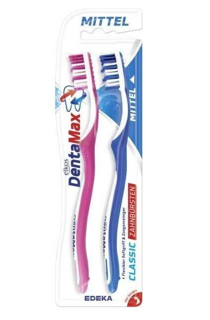 

Зубная щетка Elkos DentaMax, средняя жесткость (2шт.)