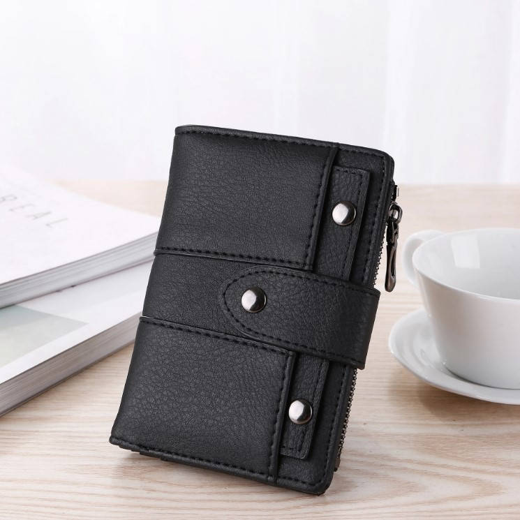 

Женский кошелек Mini W. 5 цветов. Стильный и удобный черный