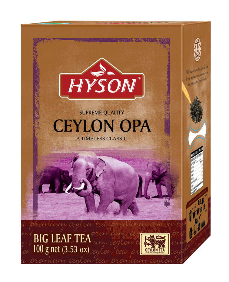 

Чай черный Цейлон крупнолистовой ОПА 100 г Хайсон Суприм Hyson OPA black tea ceylon