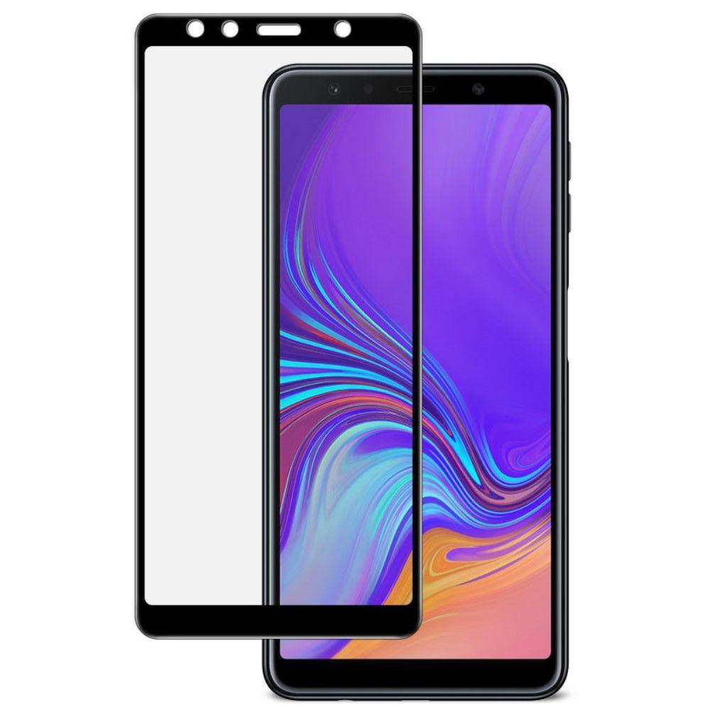 

Защитное стекло для Samsung Galaxy A7 (2018) A750 Самсунг клеится по всей поверхности черный Full Glue
