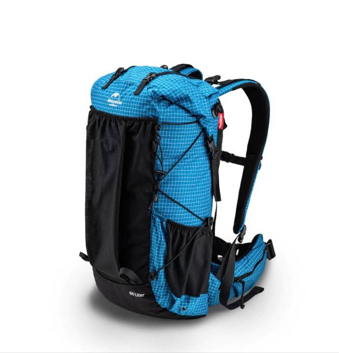 

Рюкзак туристичний Naturehike 60 + 5 л Dyneema блакитний NH19BP095, Голубой