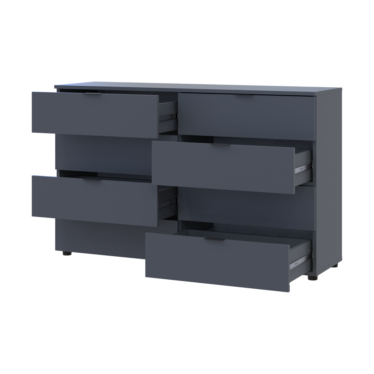 Комод Doros Рон 8 Графіт 8 Шухлядок 130х38х81 (41516173) 4