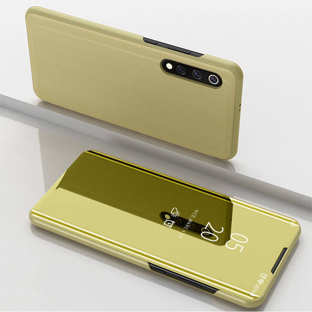 

Чехол Mirror для Samsung Galaxy A30S / A307F книжка зеркальный Clear View Gold