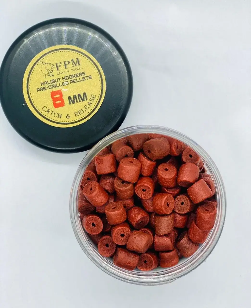 

Hook Pellet FPM Black Halibut 8мм 100г у банку Squid Octopus Кальмар+стопор