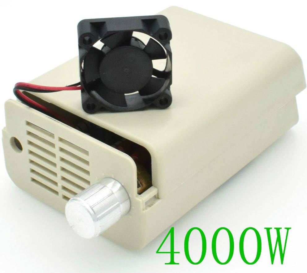 

Мощный электронный регулятор напряжения,мощности AC 220V Диммер 4000W в корпусе