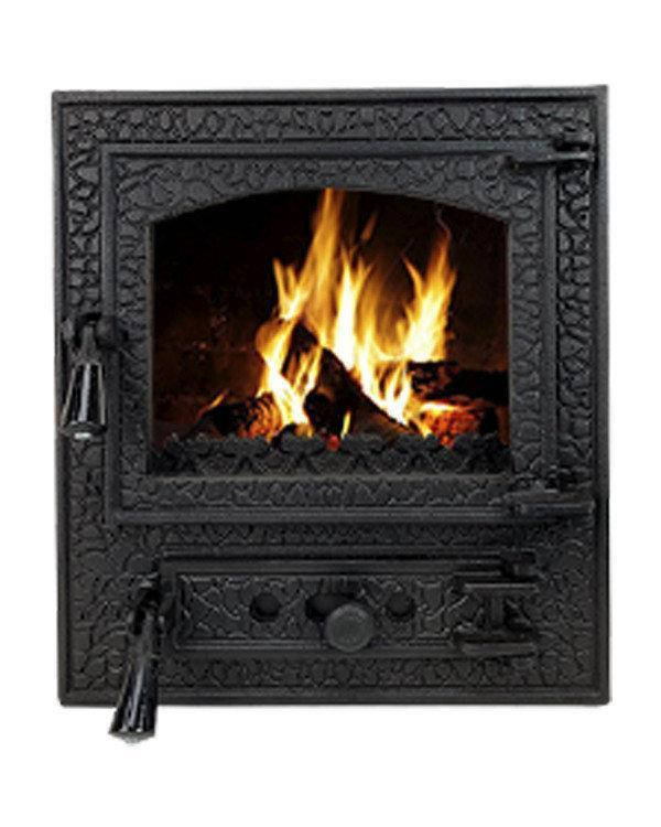 

Дверцы для камина печи барбекю BASTION XL 510x460мм. Печная дверца со стеклом