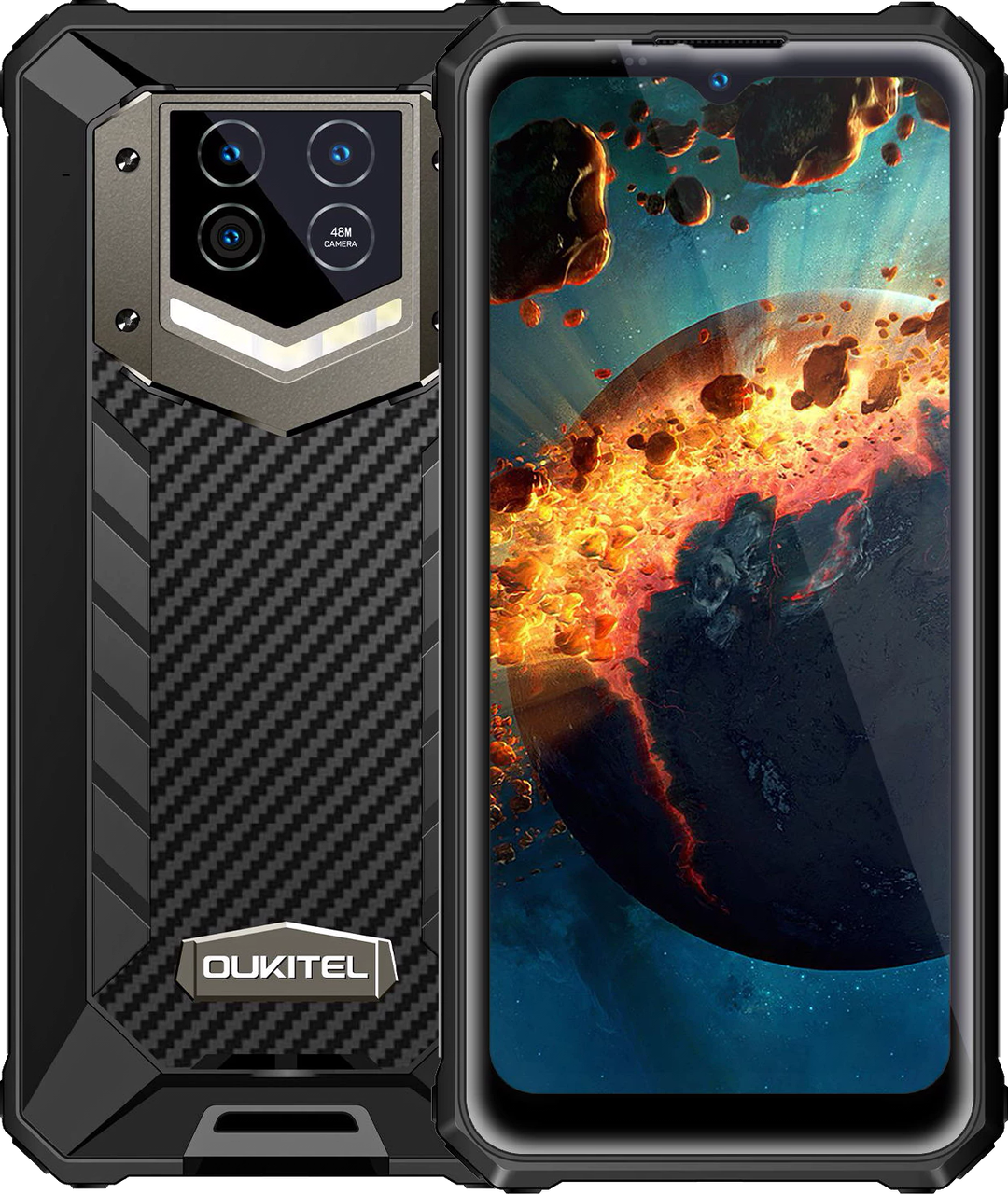 

OUKITEL WP15 8/128GB 15600mAh, NFC, 48 Мп, Дисплей 6.52", Защищенный смартфон Oukitel WP15 5G 15600 мАч, Black