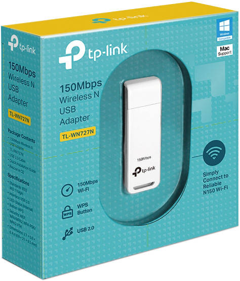 

Адаптер USB WiFi TP-Link TL-WN727N (802.11n/150M)