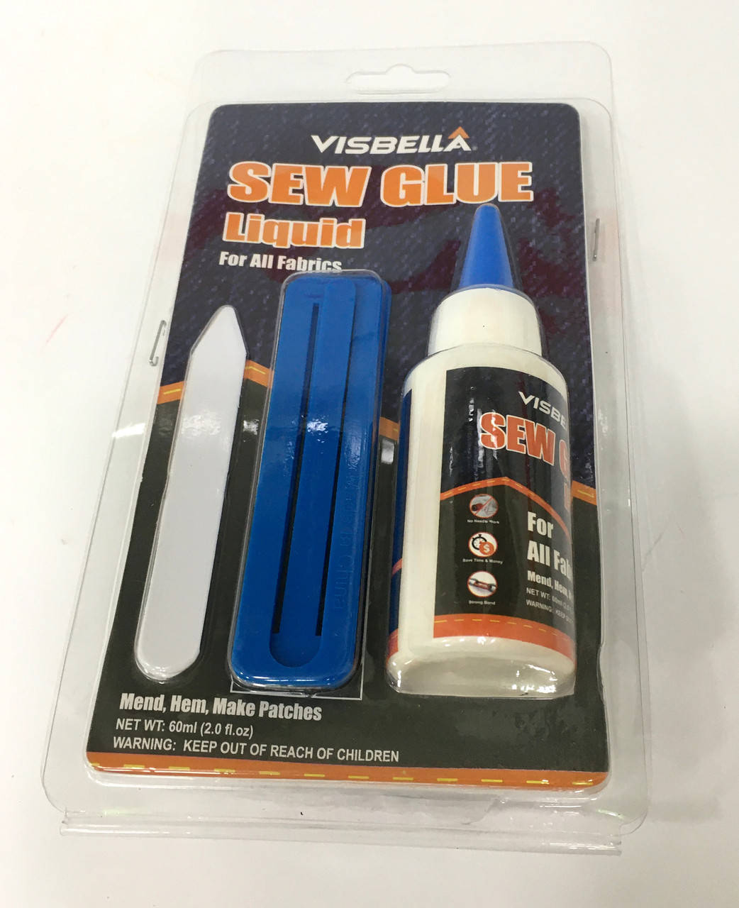 

Универсальный клей для ткани и кожи Sew Glue Liquid, Белый