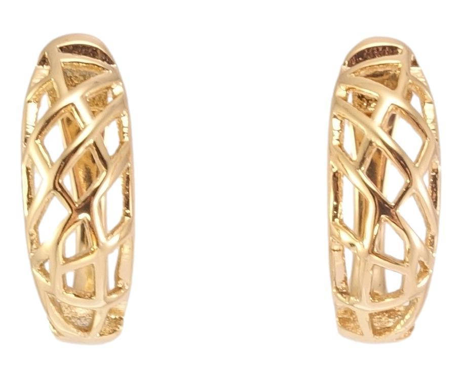 

Серьги XP Позолота 18К английский замок "Резной орнамент"