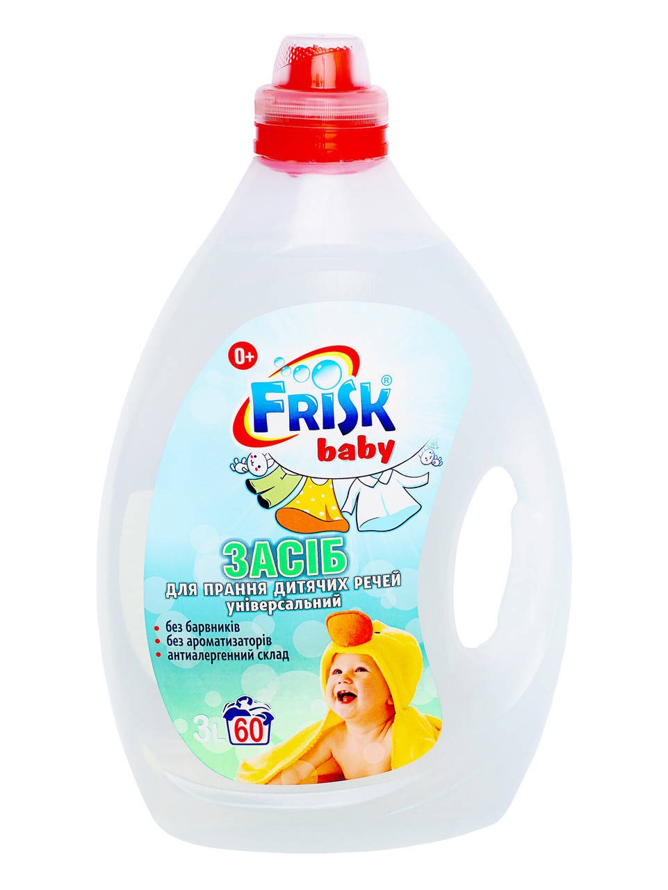 

Гель для прання Frisk для дитячих речей з перших днів 3 л. (60 пр.)