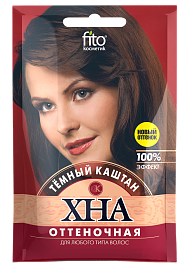 

Хна тонировочная "Темный каштан", 25 г. Фитокосметик