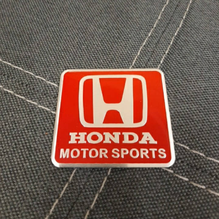 

Наклейка/Шильдик/Емблема Honda Motor Sport 60×55 мм:(red).