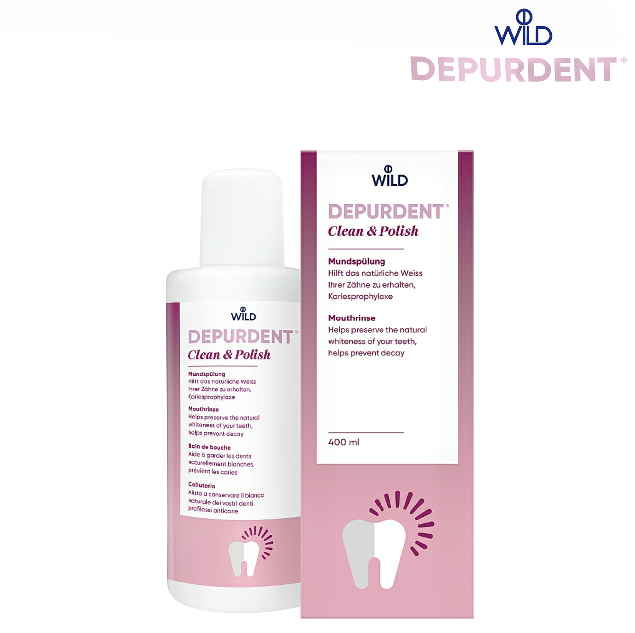 

Ополаскиватель DEPURDENT Clean Polish Очищение и полировка 400 мл