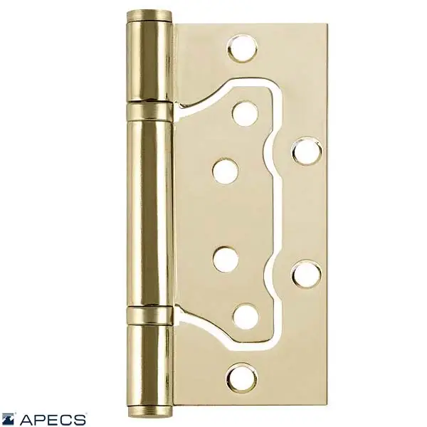 

Петли бабочки Apecs 100*75*2.5-B2-Steel-G золото без врезки