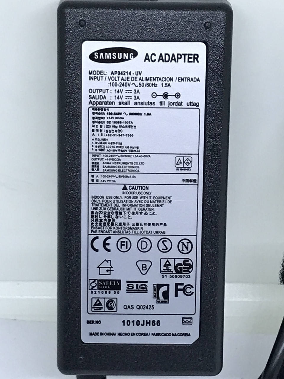 

Блок питания Адаптер для монитора Samsung 14V 3A 42W 6.5*4.4 мм