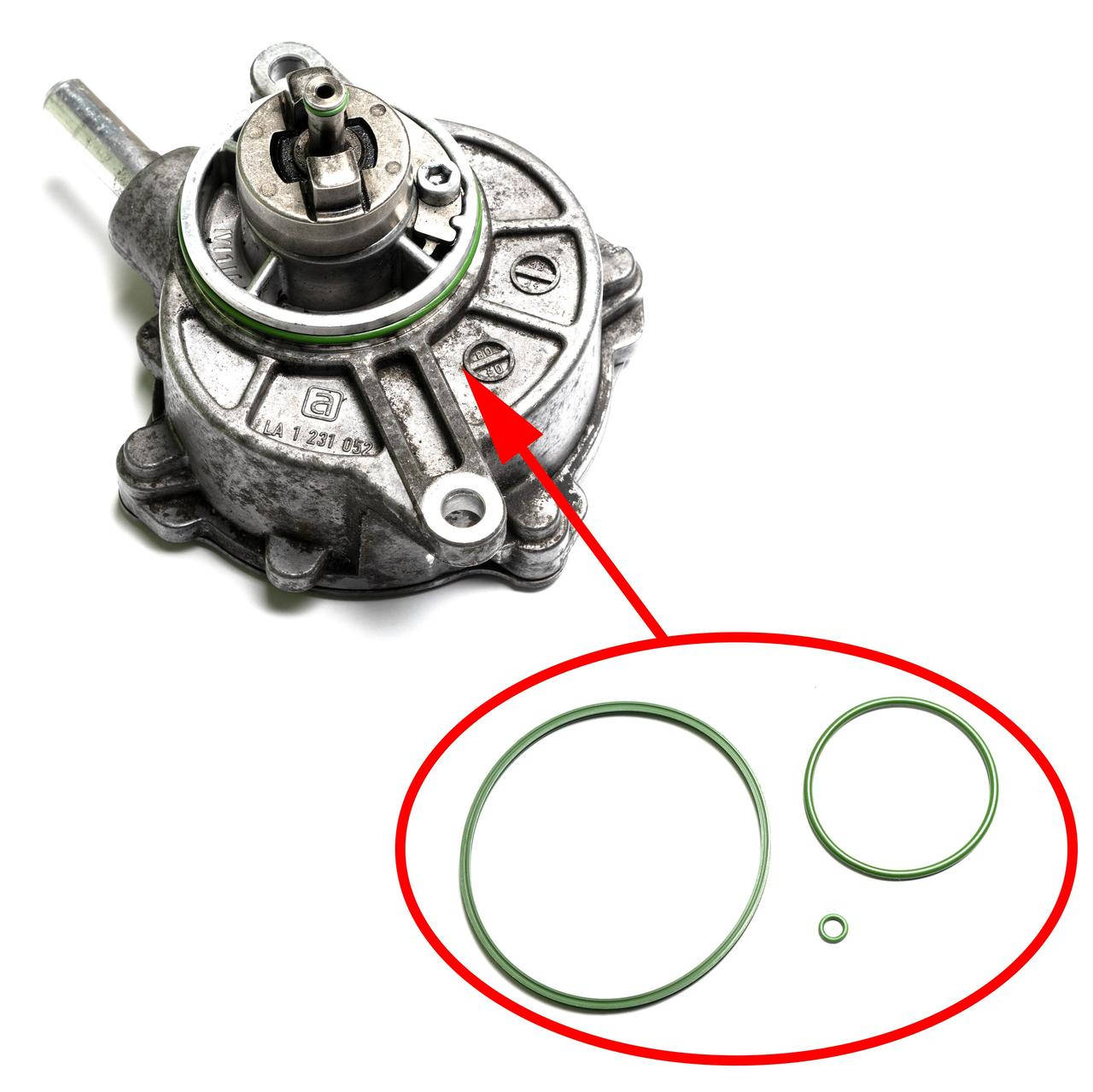 

Ремкомплект вакуумного насоса Mercedes Benz OM646 2.2CDI LA1231052 A6462300165