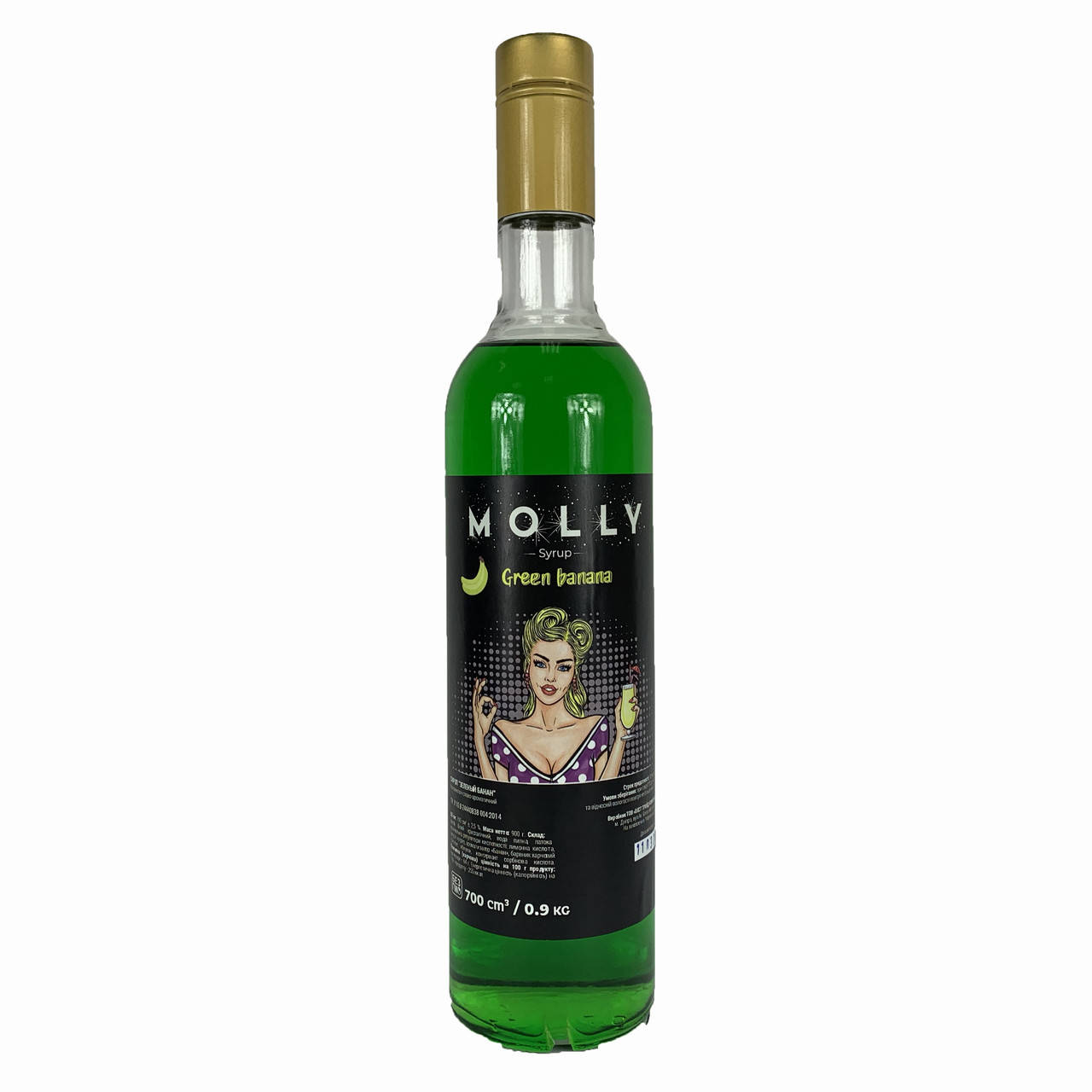

Сироп MOLLY Зеленый банан 700 мл