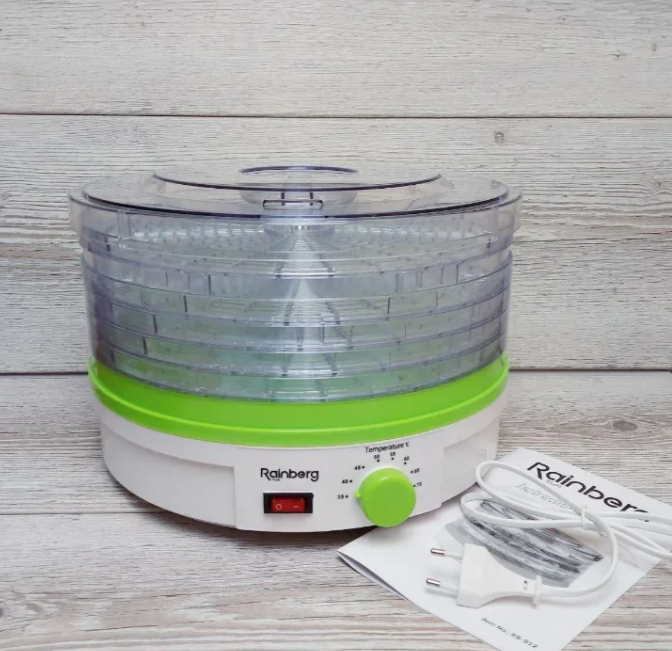 

Сушилка для овощей и фруктов 800 W Белая Rainberg RB-912