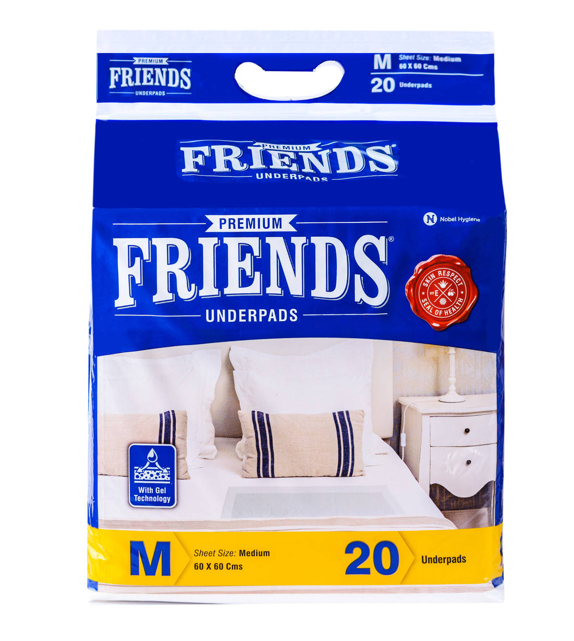 

Пеленки гигиенические Friends Premium, 60х60 см, 20 шт.