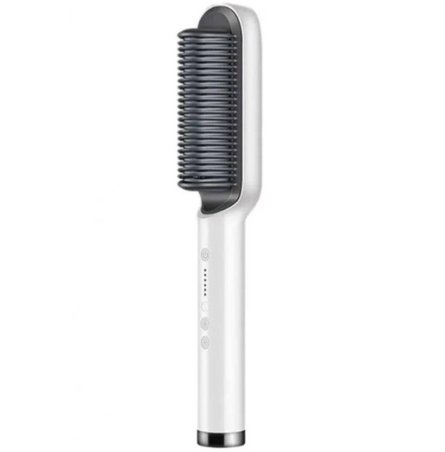 

Фен-щетка для волос Hair Straightener 909B 7767, белая