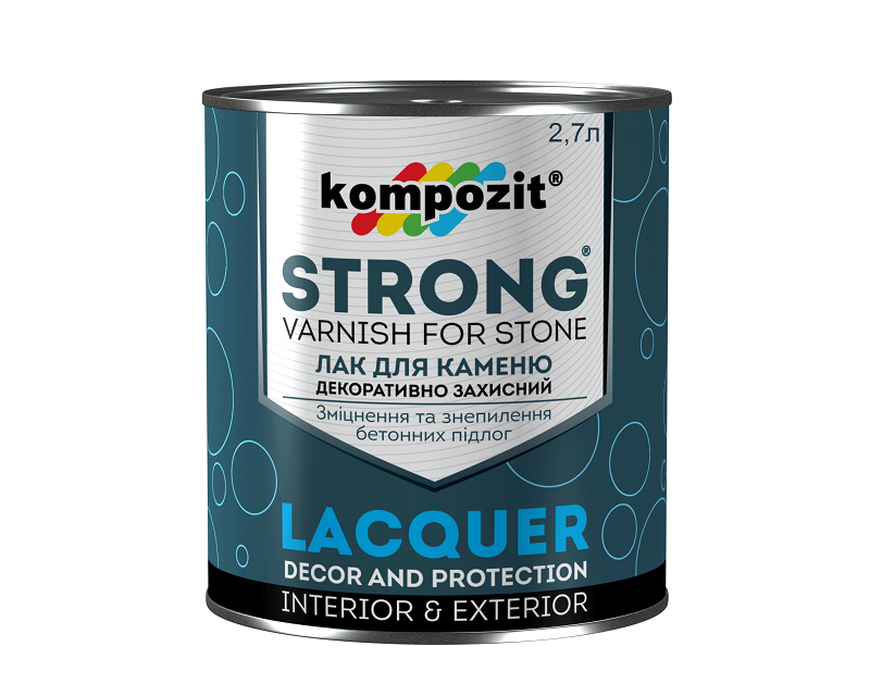 

Лак для камня KOMPOZIT STRONG акриловый 2,7л