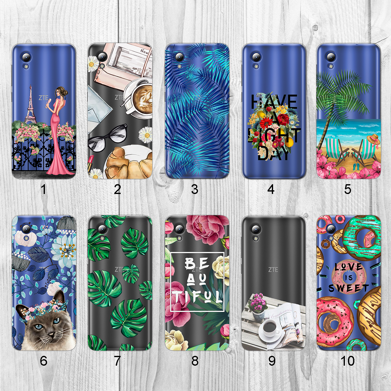 

Силиконовый чехол с рисунком для ZTE Blade L8 / Blade A3 2019 (new collection)