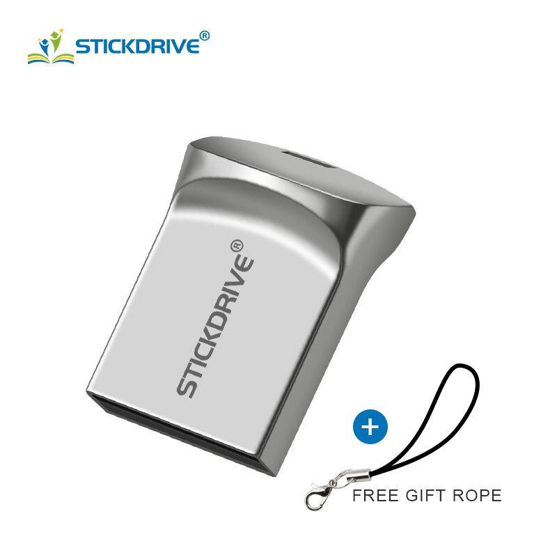 

USB флешка 64 GB. Металлический водонепроницаемый корпус, Светло-серый